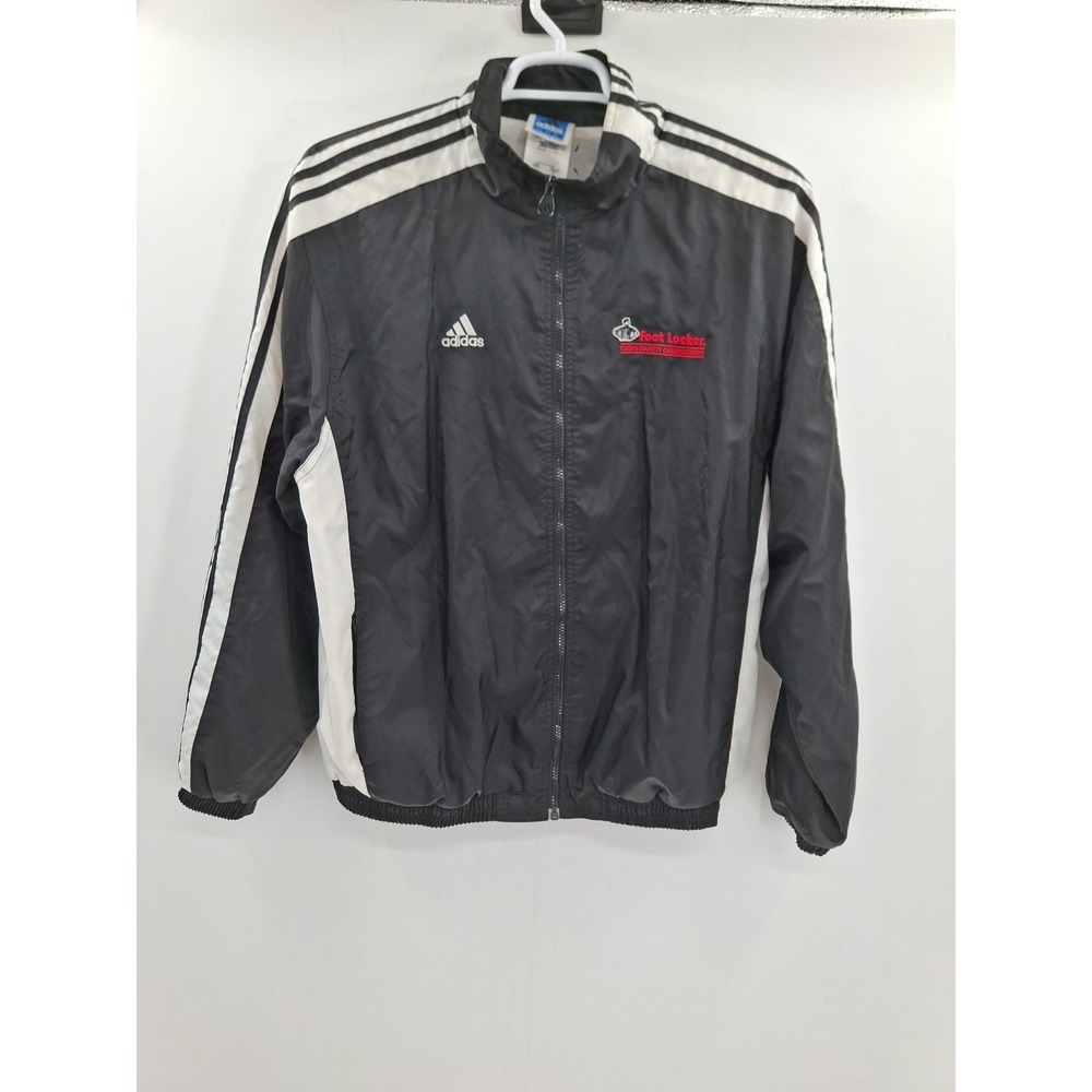 VTG Y2K Mens Adidas Footlocker Cross Country Championships Black Jacket Large